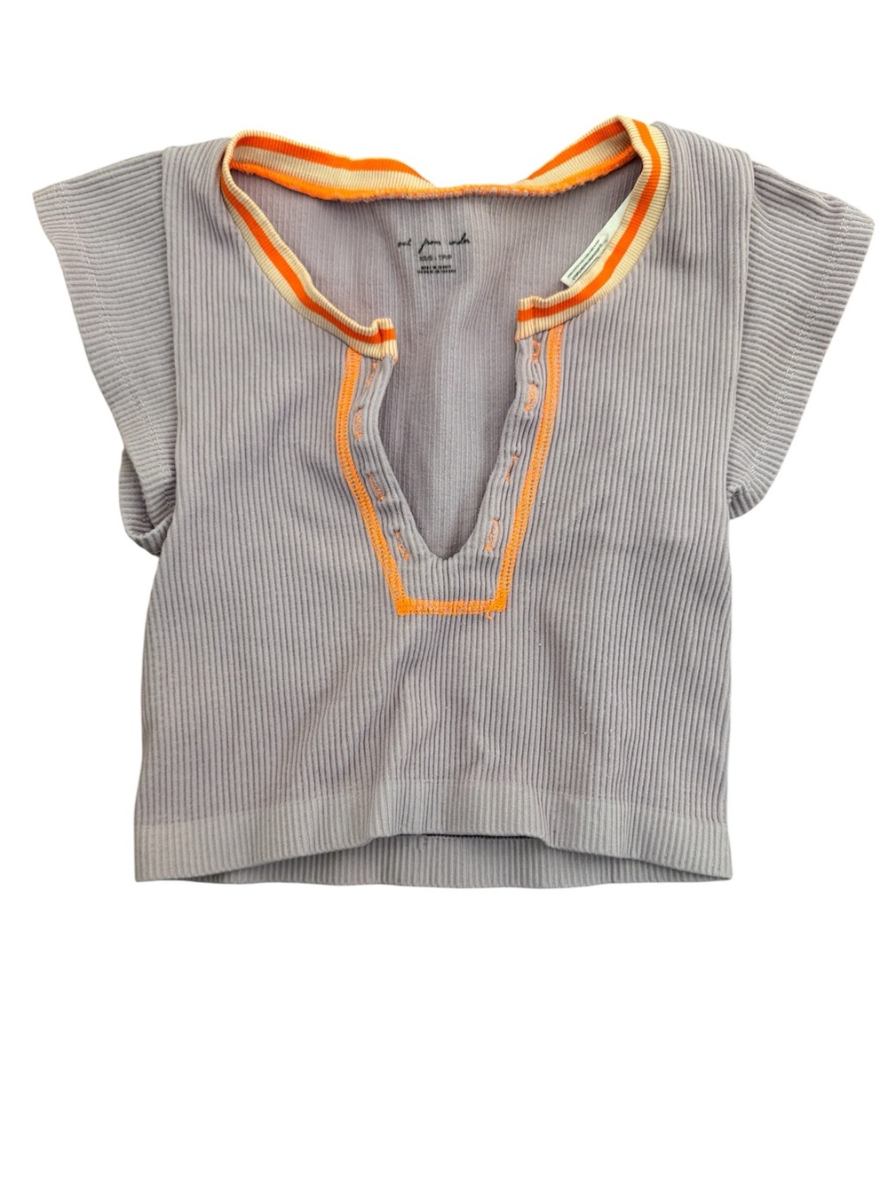 Out From Under (Urban Outfitters) - Ribbed Short Sleeve Top - Women's XS/S